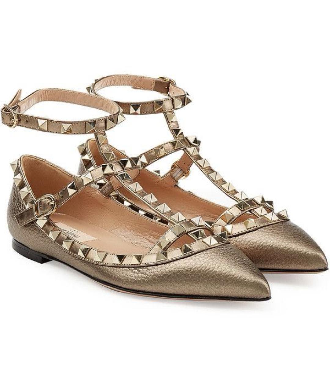 VALENTINO Бежевые кожаные туфли, фото 2