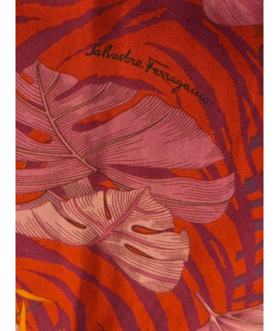 FERRAGAMO Мульти шелковая футболка, фото 4