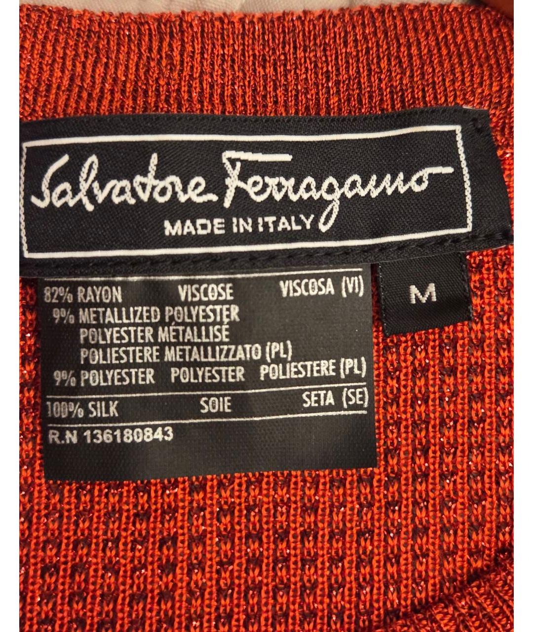 FERRAGAMO Мульти шелковая футболка, фото 3