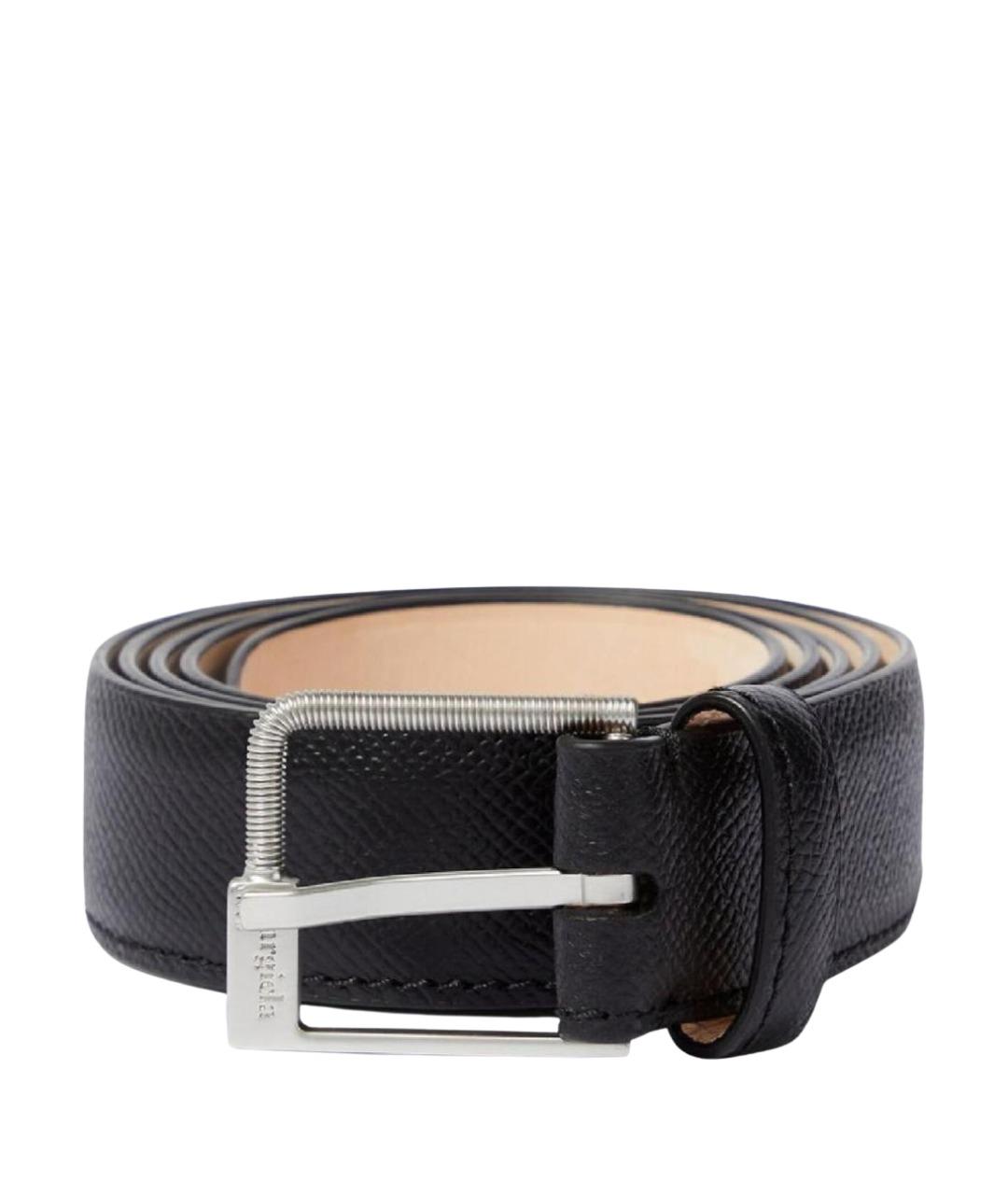 MAISON MARGIELA Черный кожаный ремень, фото 1