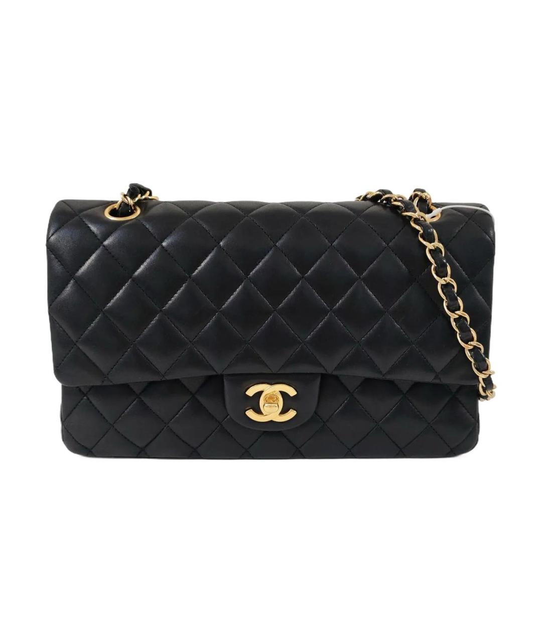 CHANEL Черная кожаная сумка через плечо, фото 1