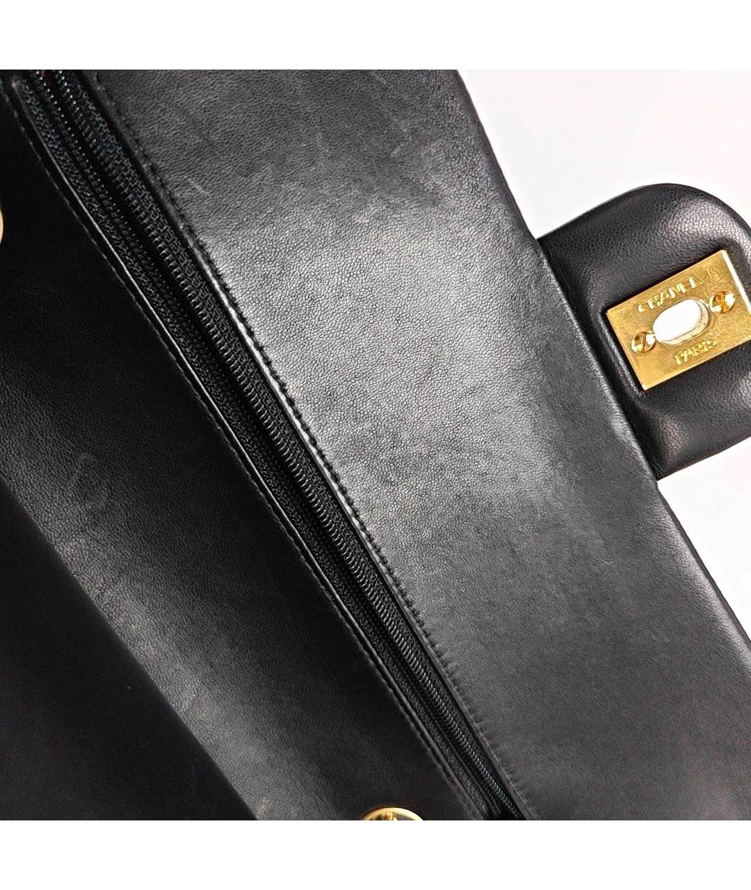CHANEL Черная кожаная сумка через плечо, фото 8