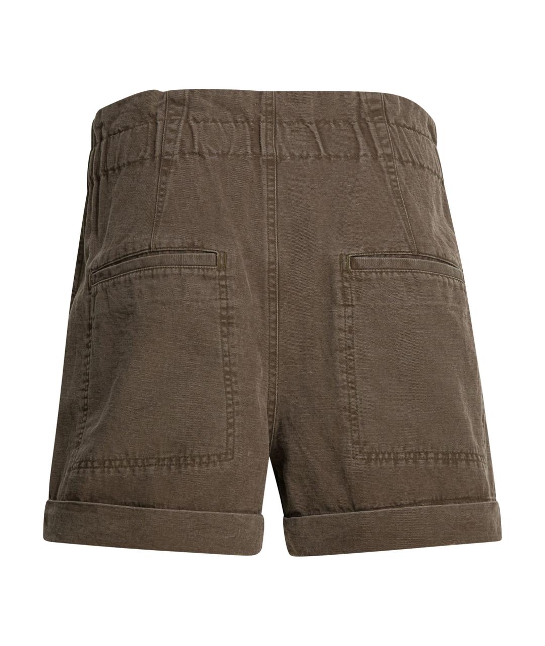 ISABEL MARANT ETOILE Коричневые хлопковые шорты, фото 2