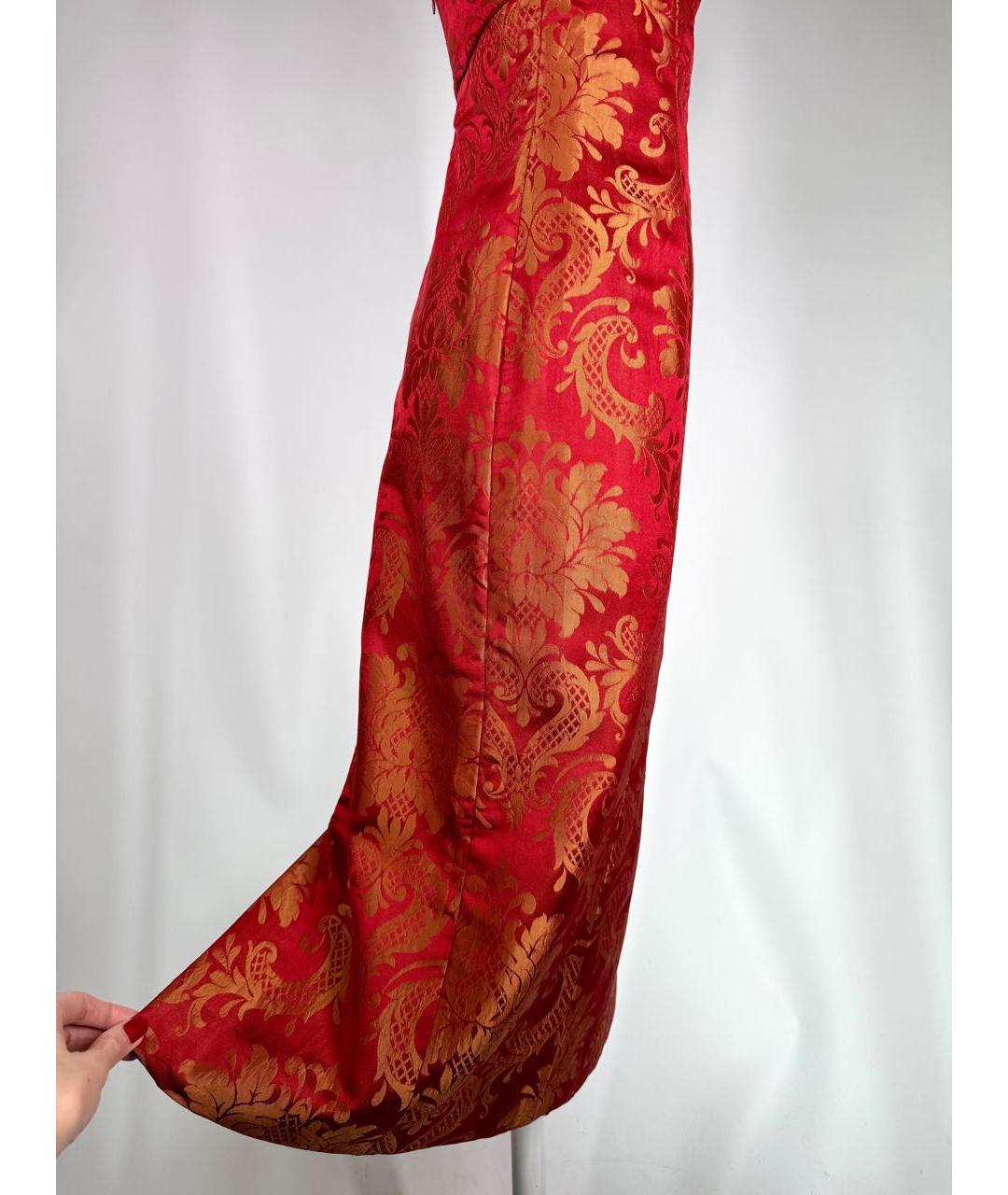 DOLCE&GABBANA Красное шелковое вечернее платье, фото 6