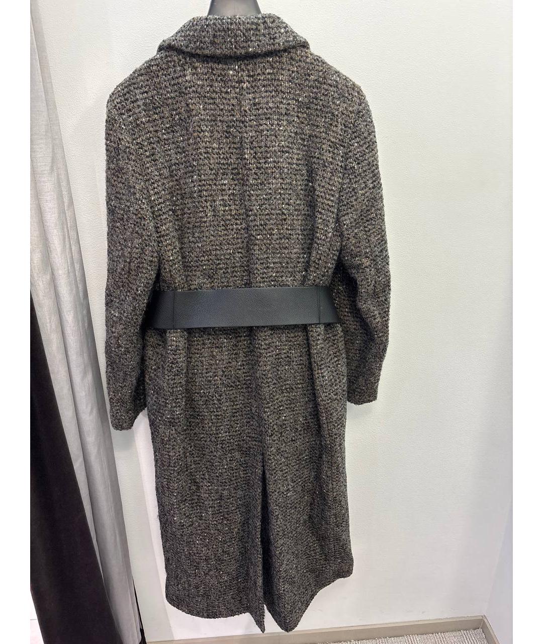 PESERICO Коричневое шерстяное пальто, фото 2