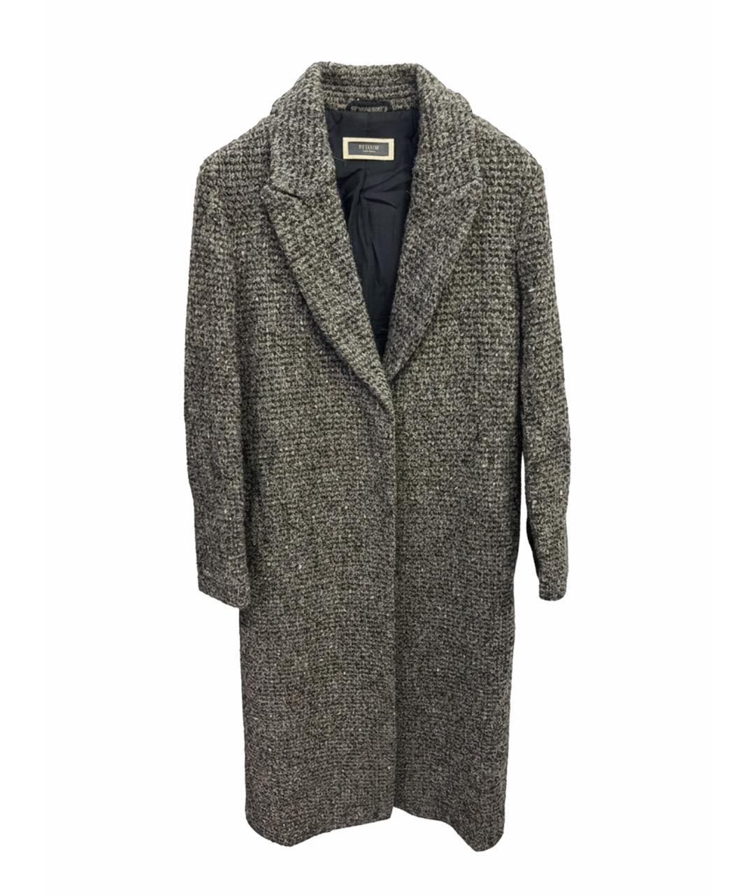 PESERICO Коричневое шерстяное пальто, фото 1