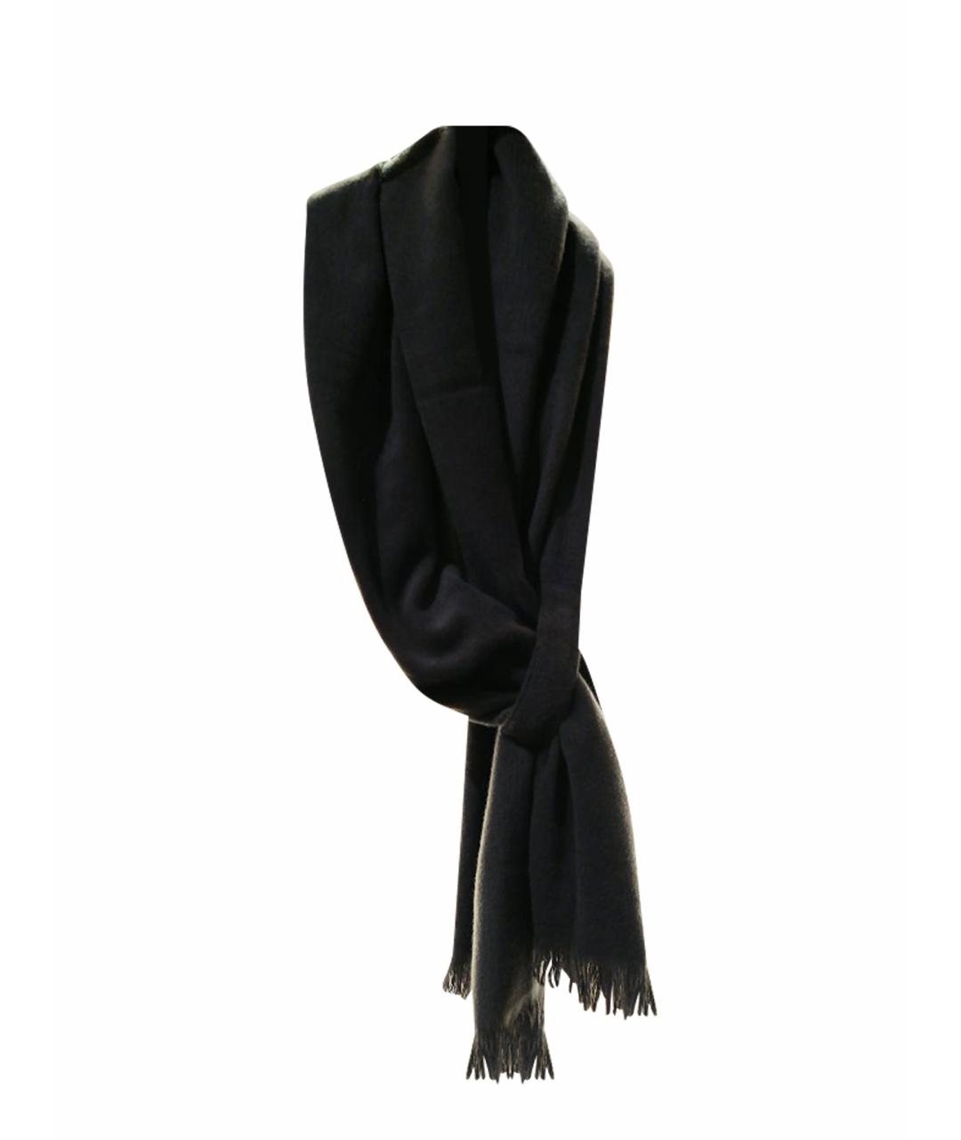 GENTRY PORTOFINO Коричневый шерстяной шарф, фото 1