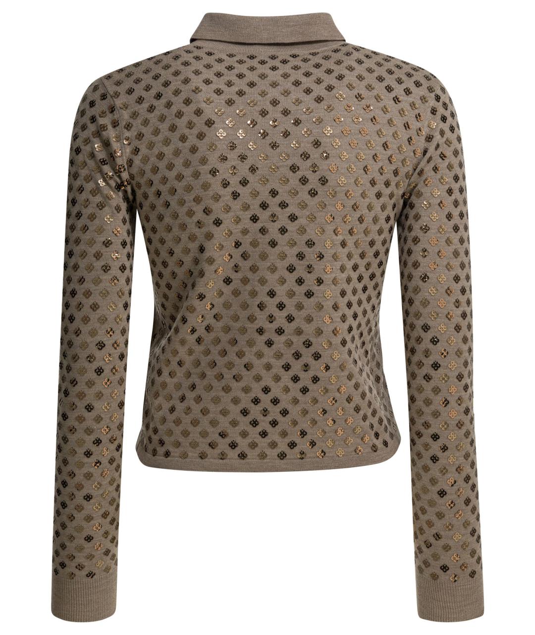 MAX MARA Коричневый шерстяной кардиган, фото 2