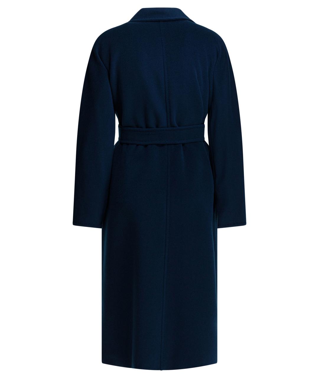 MAX MARA Синее шерстяное пальто, фото 2