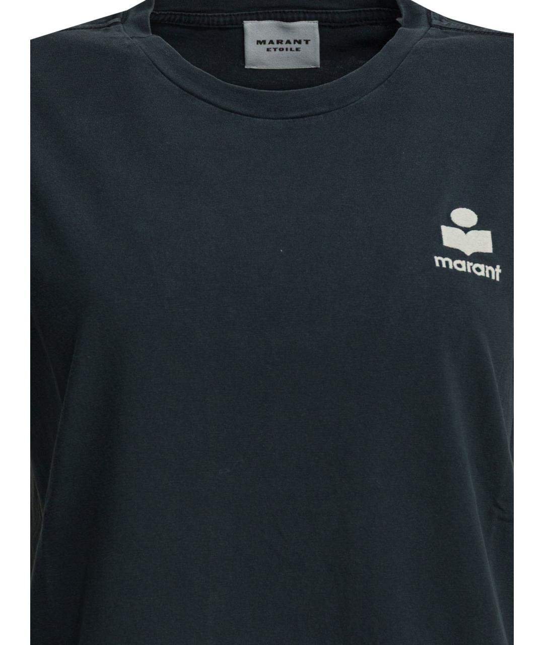 ISABEL MARANT ETOILE Синяя хлопковая футболка, фото 3