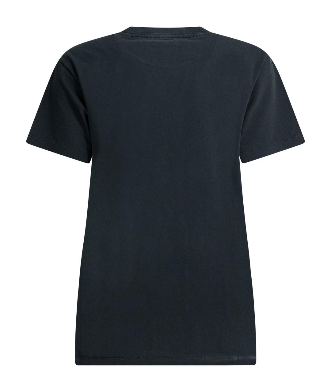 ISABEL MARANT ETOILE Синяя хлопковая футболка, фото 2