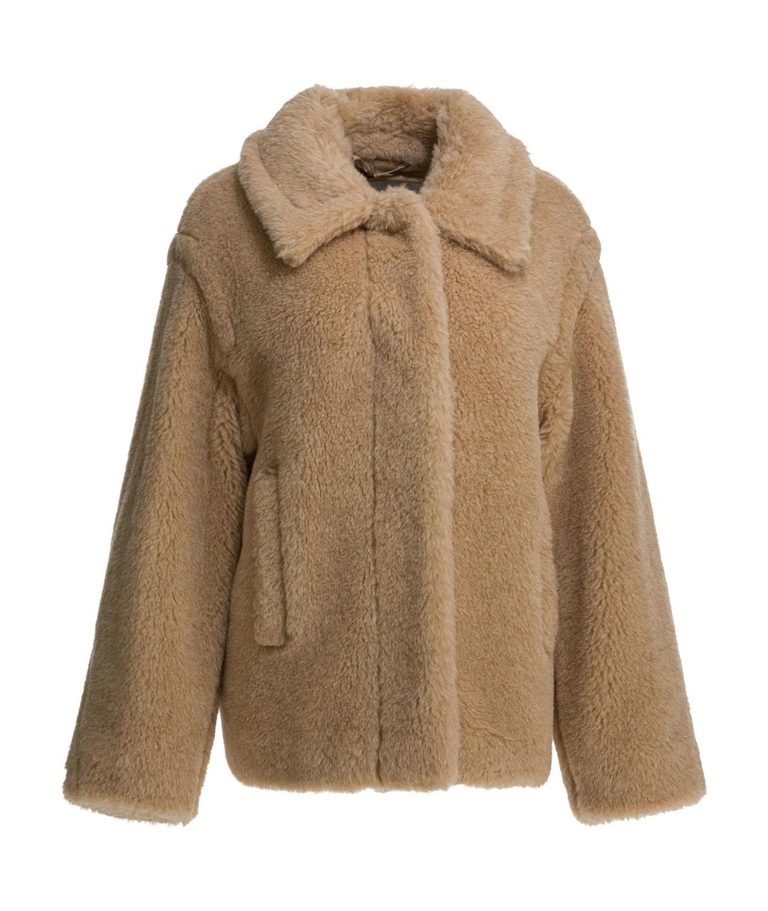 MAX MARA Коричневая шерстяная куртка, фото 1