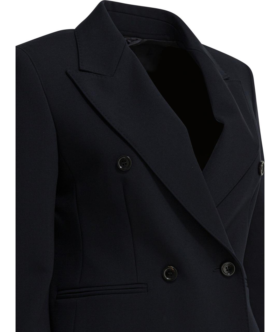 MAX MARA Синий шерстяной жакет/пиджак, фото 4