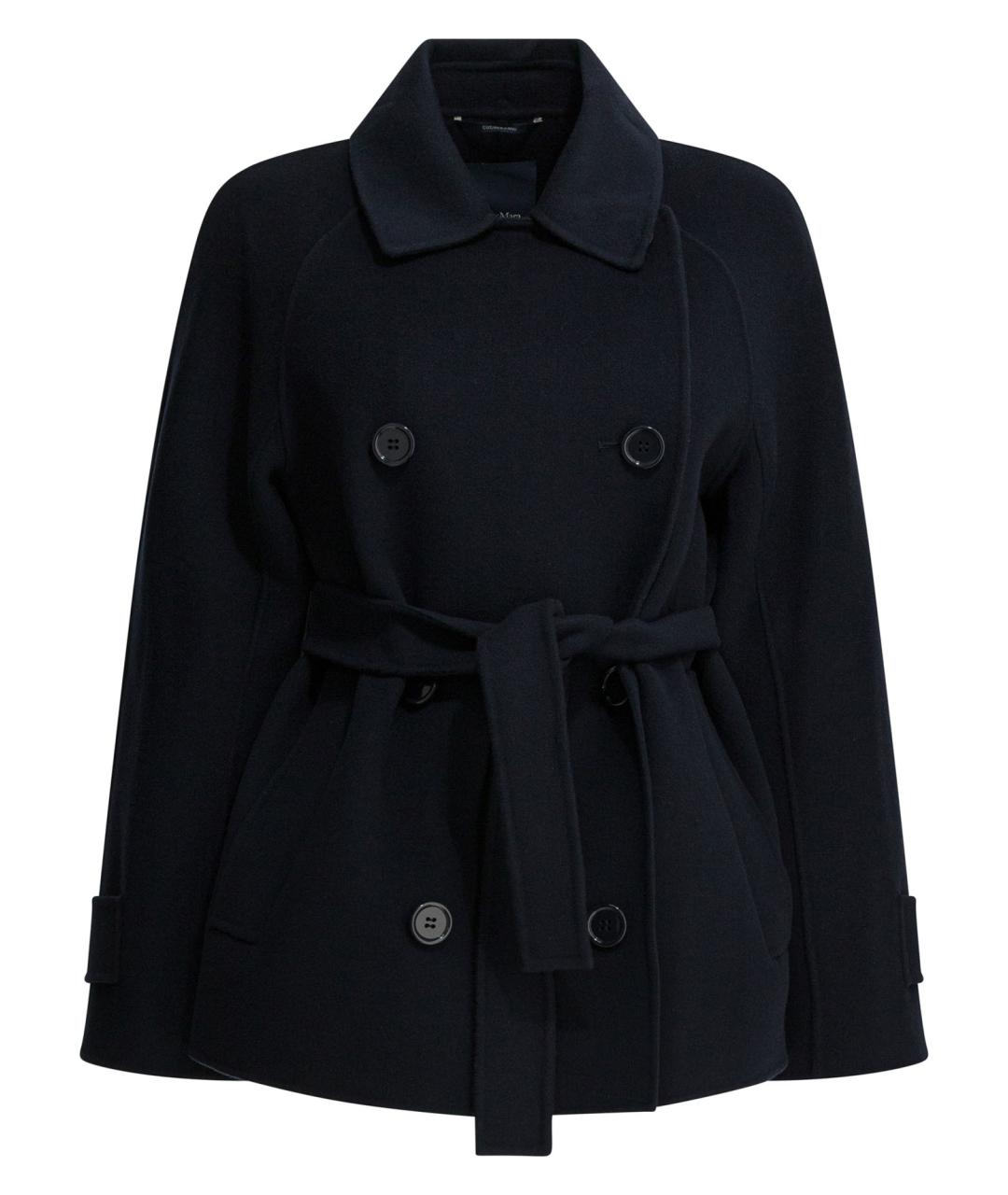 'S MAX MARA Синее шерстяное пальто, фото 1