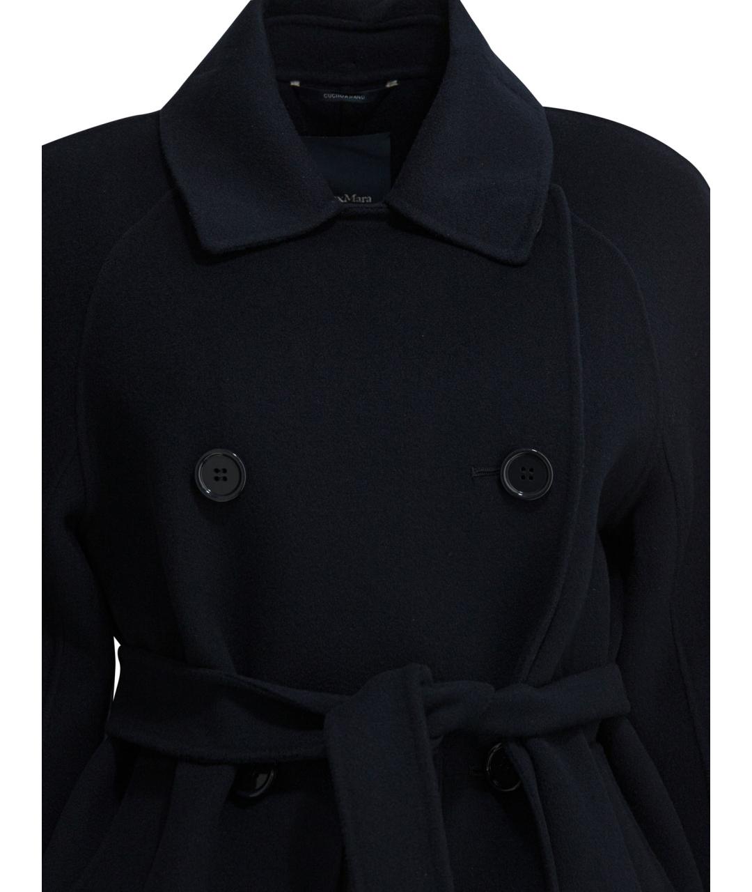 'S MAX MARA Синее шерстяное пальто, фото 3