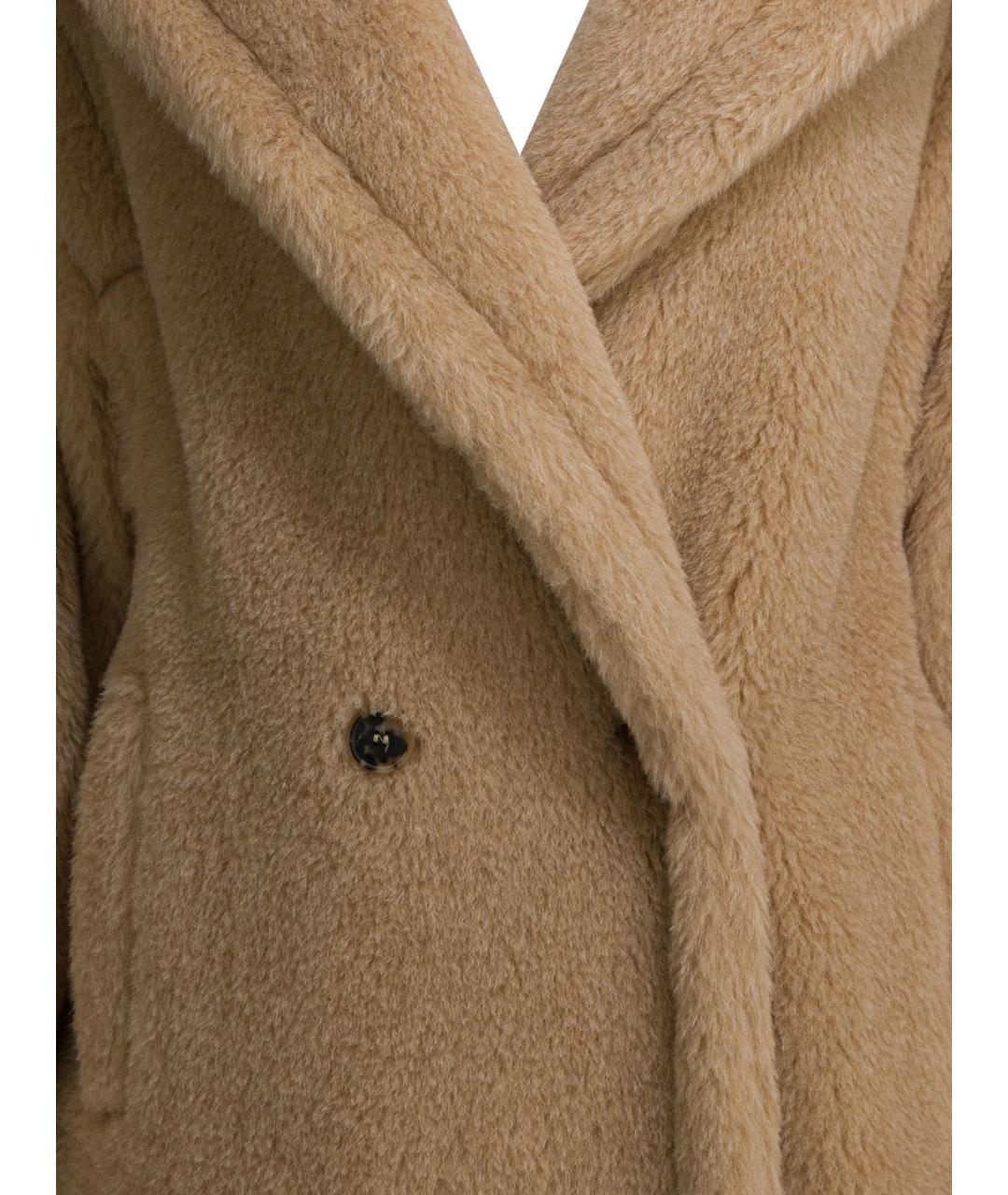MAX MARA Бежевое шерстяное пальто, фото 3