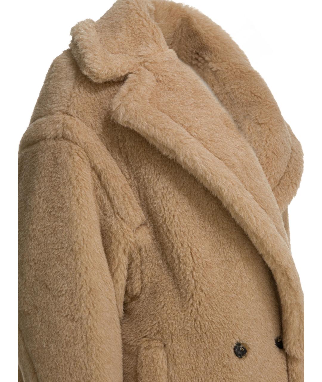 MAX MARA Бежевое шерстяное пальто, фото 4