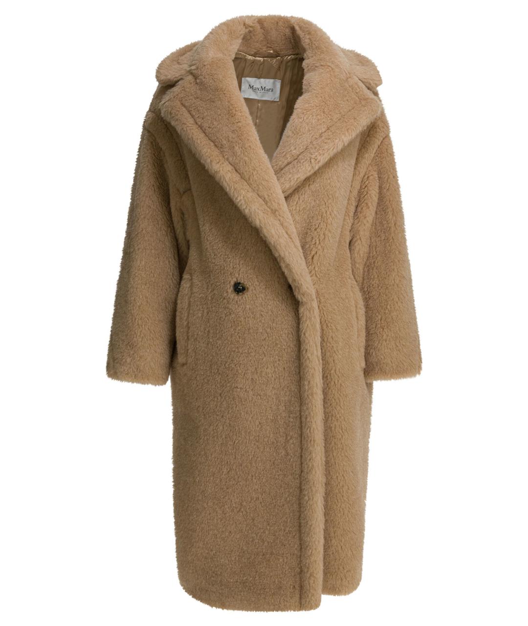 MAX MARA Бежевое шерстяное пальто, фото 1