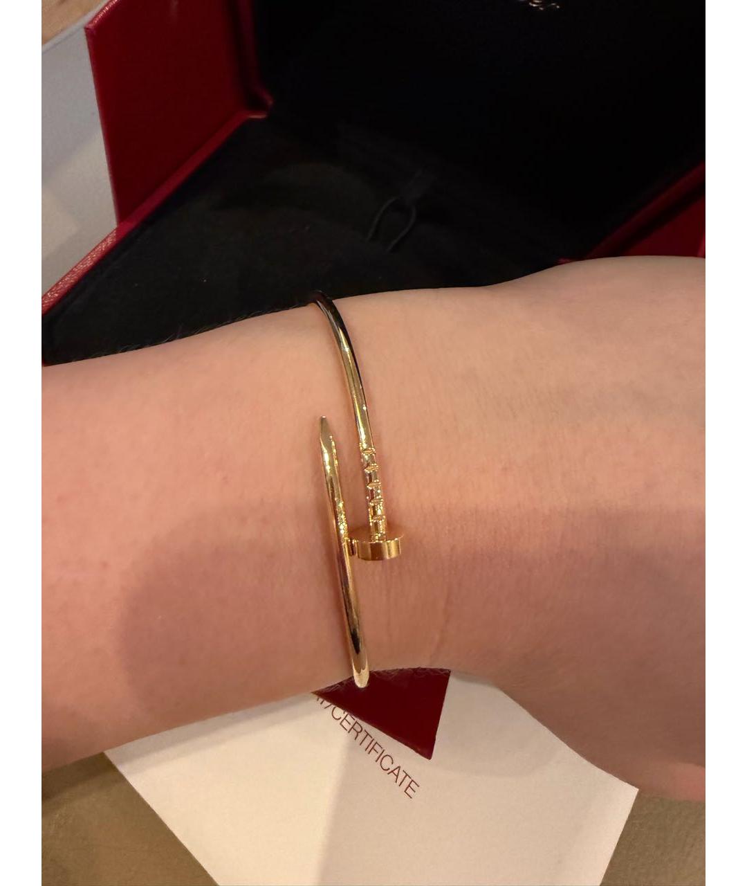 CARTIER Желтый браслет из желтого золота, фото 2