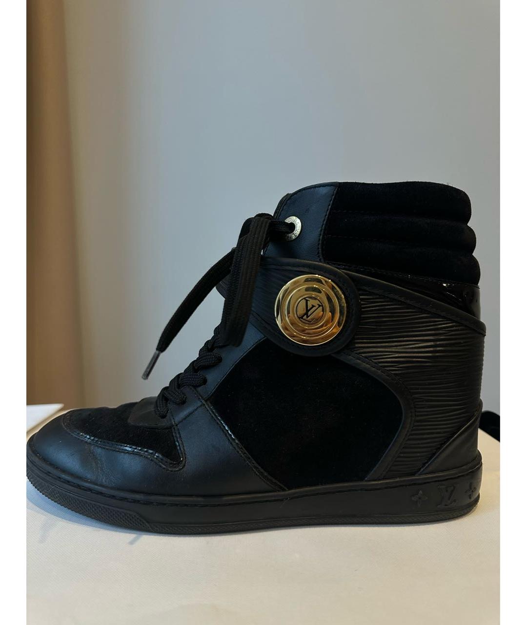 LOUIS VUITTON Черные кожаные ботинки, фото 6