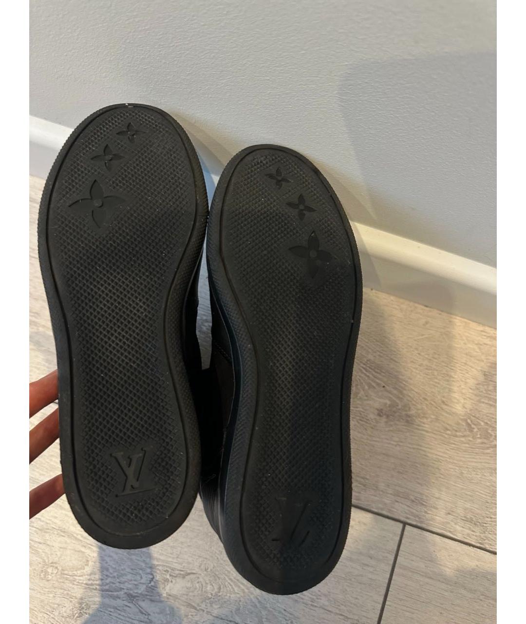 LOUIS VUITTON Черные кожаные ботинки, фото 4