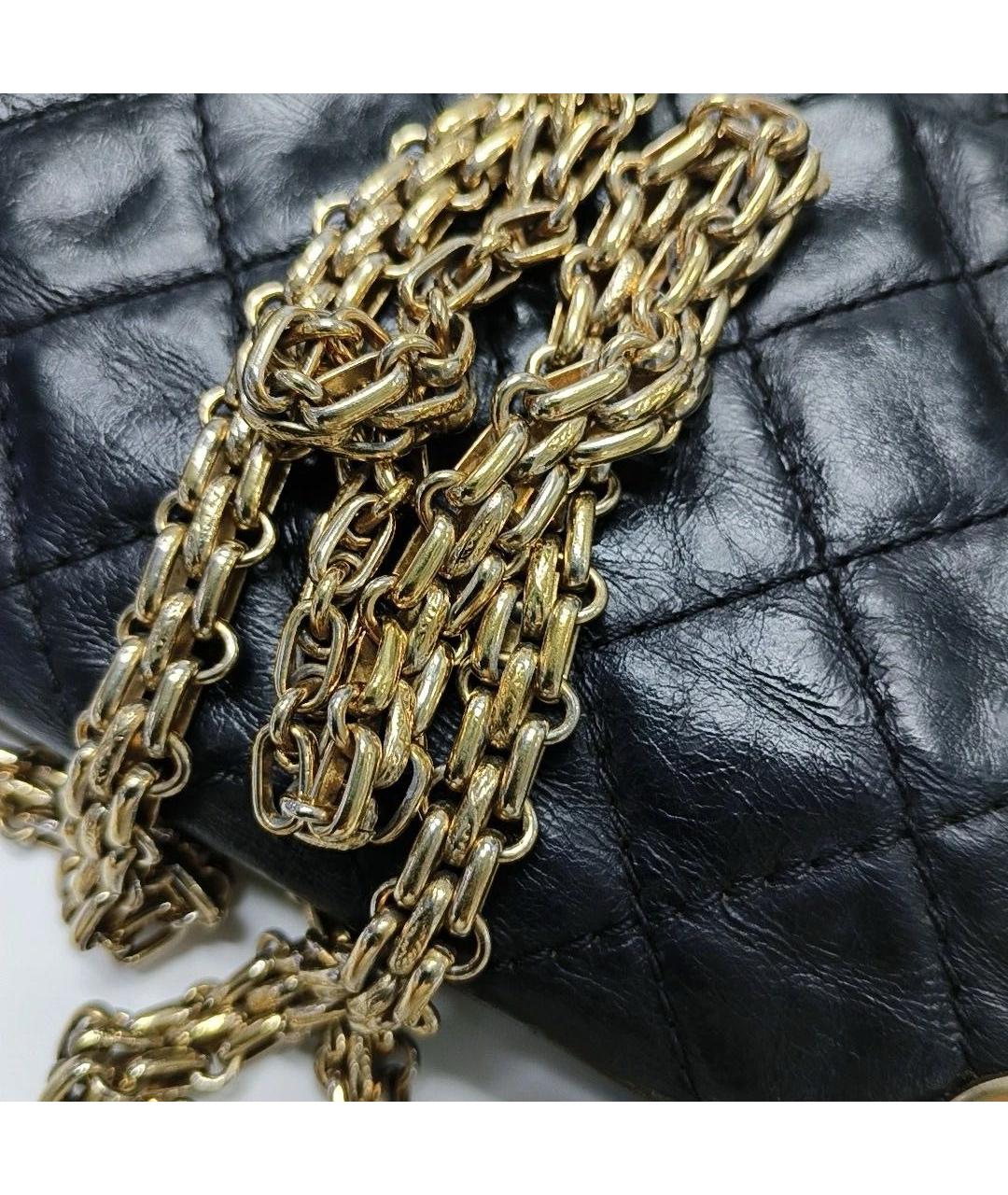 CHANEL Черная кожаная сумка через плечо, фото 8