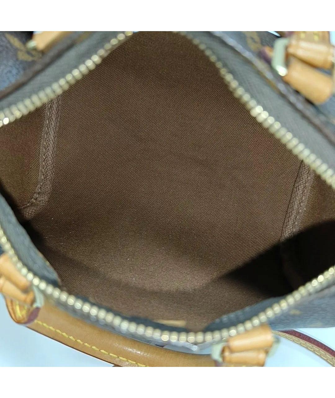 LOUIS VUITTON Коричневая сумка с короткими ручками, фото 6