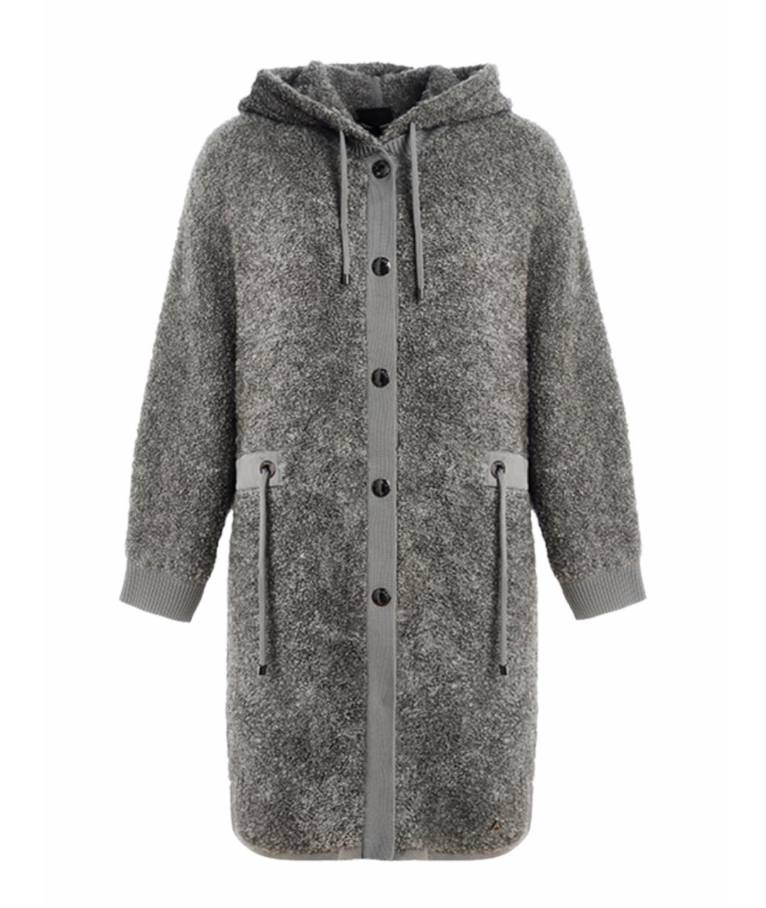 BOGNER Серое шерстяное пальто, фото 1