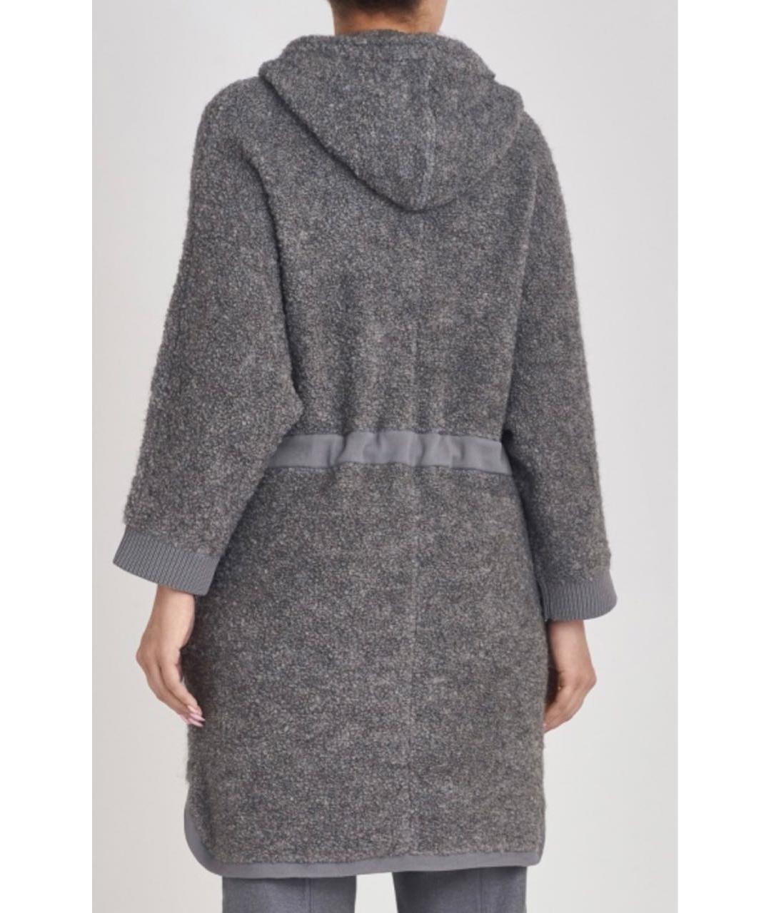 BOGNER Серое шерстяное пальто, фото 3