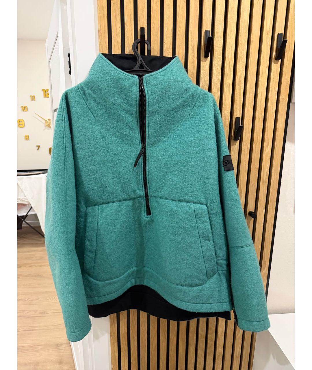 STONE ISLAND SHADOW PROJECT Бирюзовая шерстяная куртка, фото 6