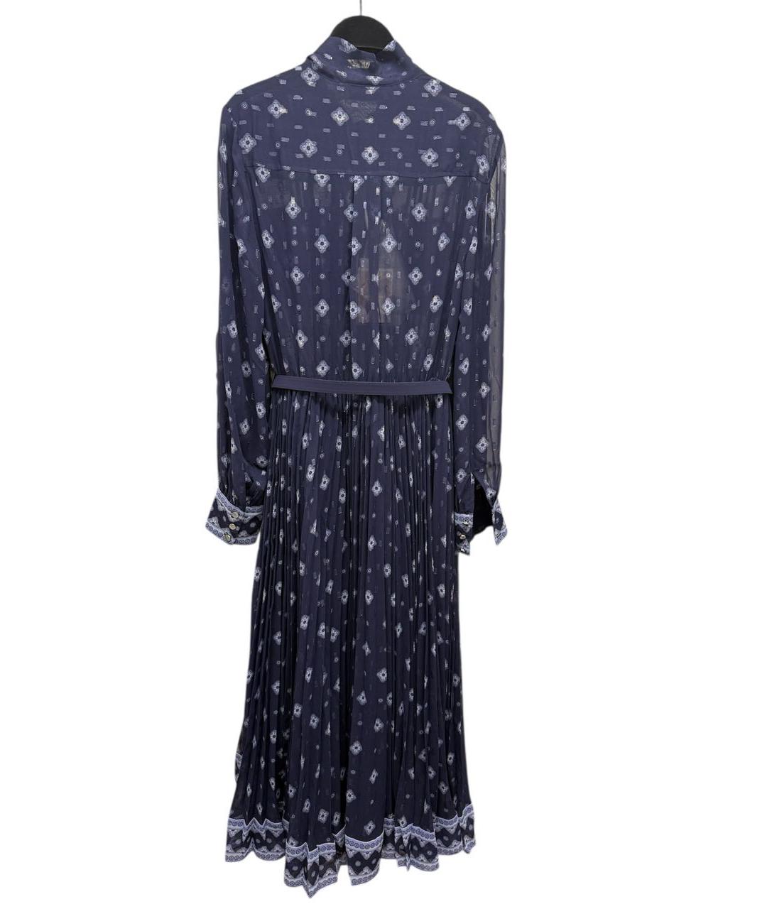 SELF-PORTRAIT Синее полиэстеровое коктейльное платье, фото 2