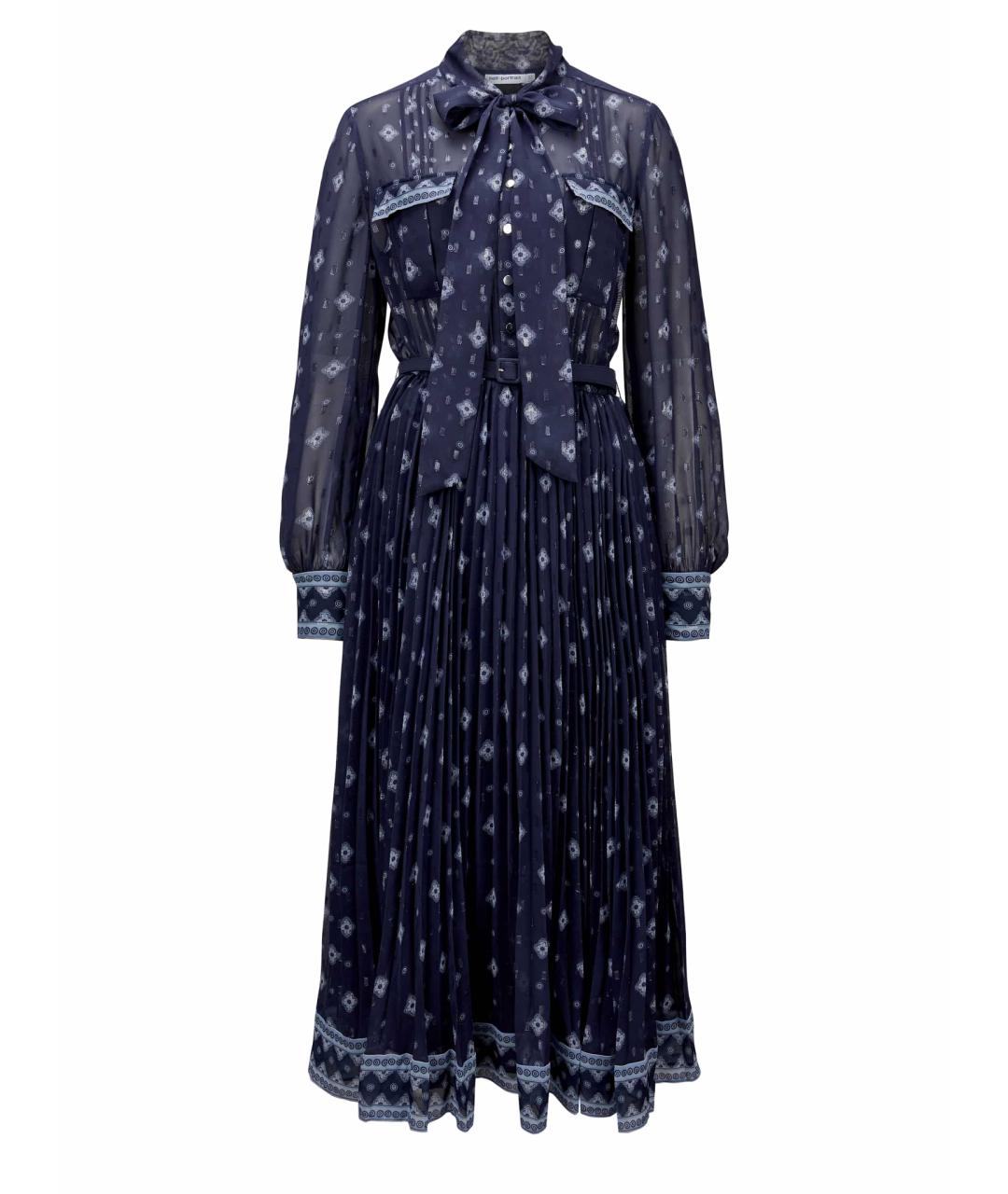SELF-PORTRAIT Синее полиэстеровое коктейльное платье, фото 1