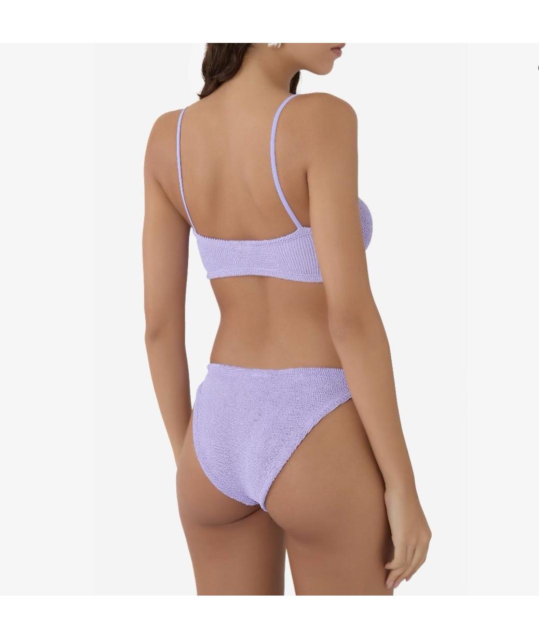 HUNZA G Фиолетовый полиамидовый купальник, фото 3