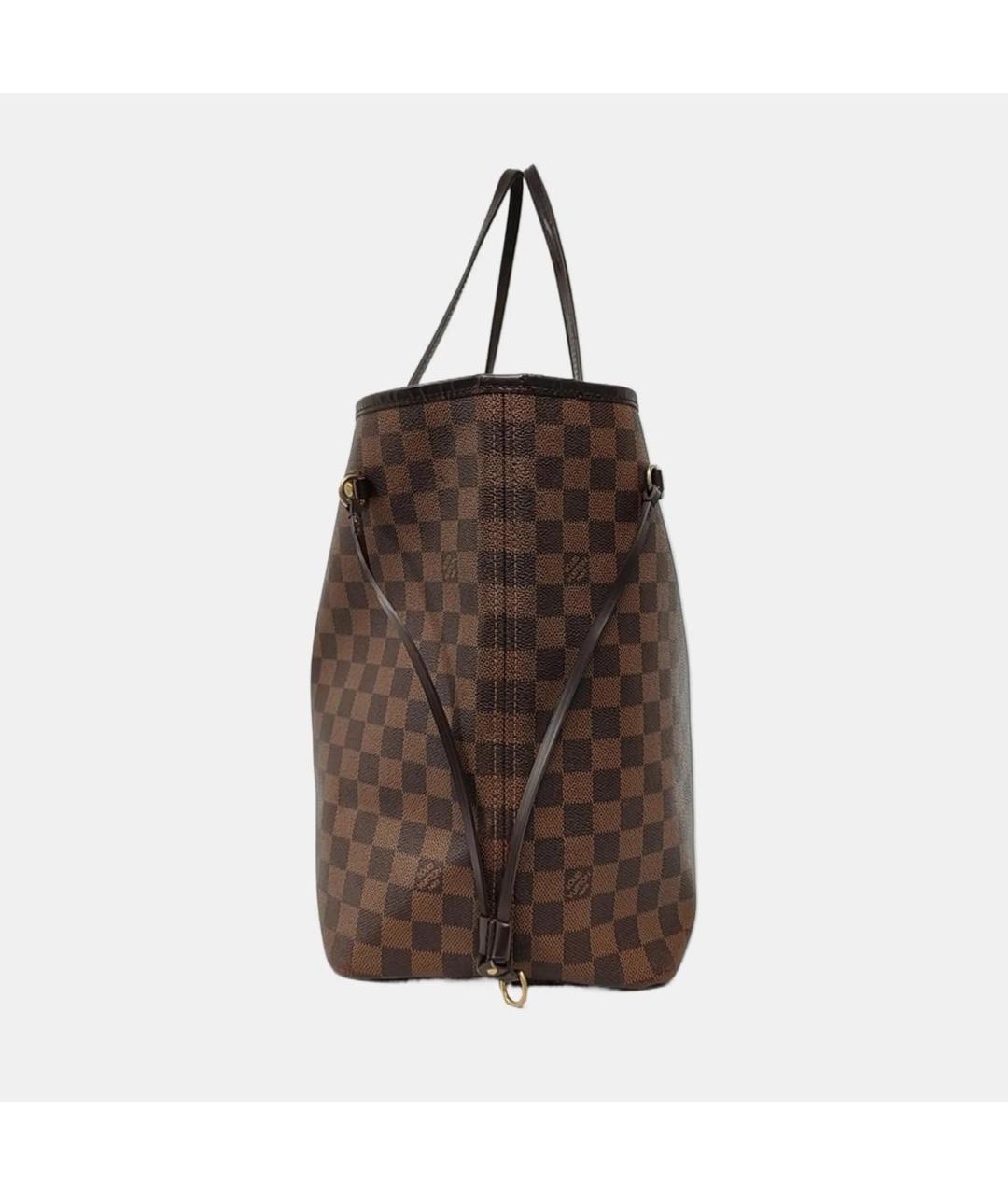 LOUIS VUITTON Коричневая кожаная сумка тоут, фото 2