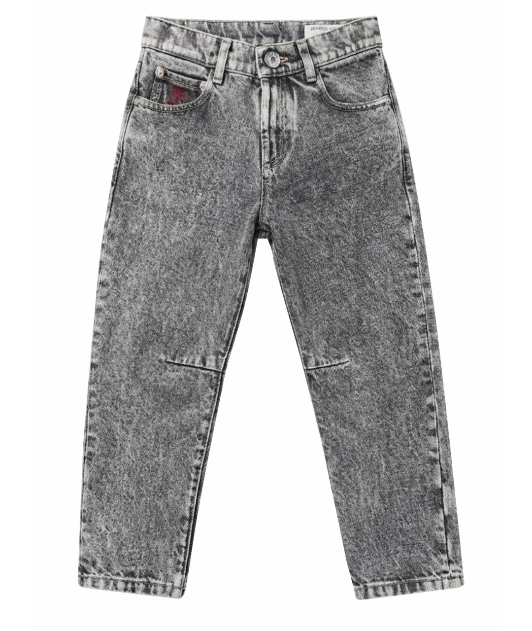 BRUNELLO CUCINELLI Серые деним детские джинсы, фото 5