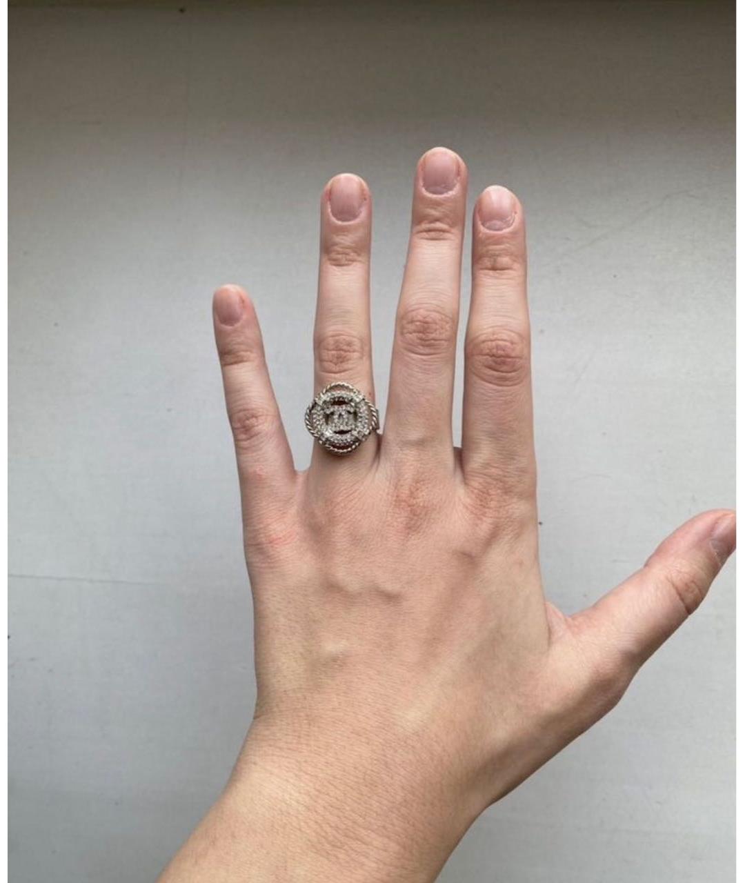 CHANEL Серебряное металлическое кольцо, фото 8