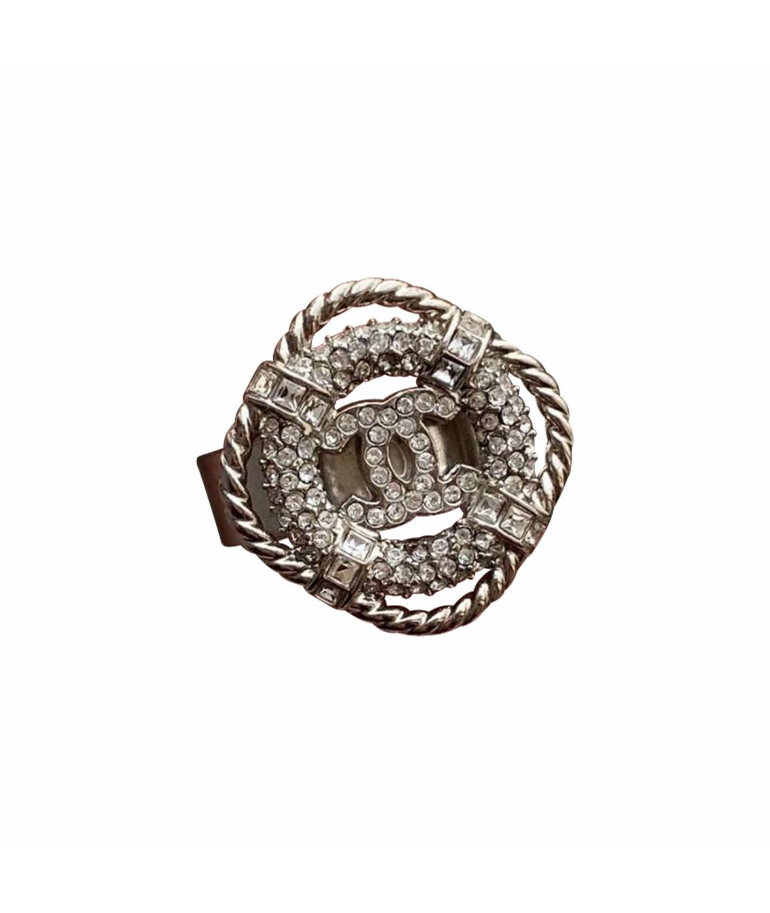 CHANEL Серебряное металлическое кольцо, фото 1