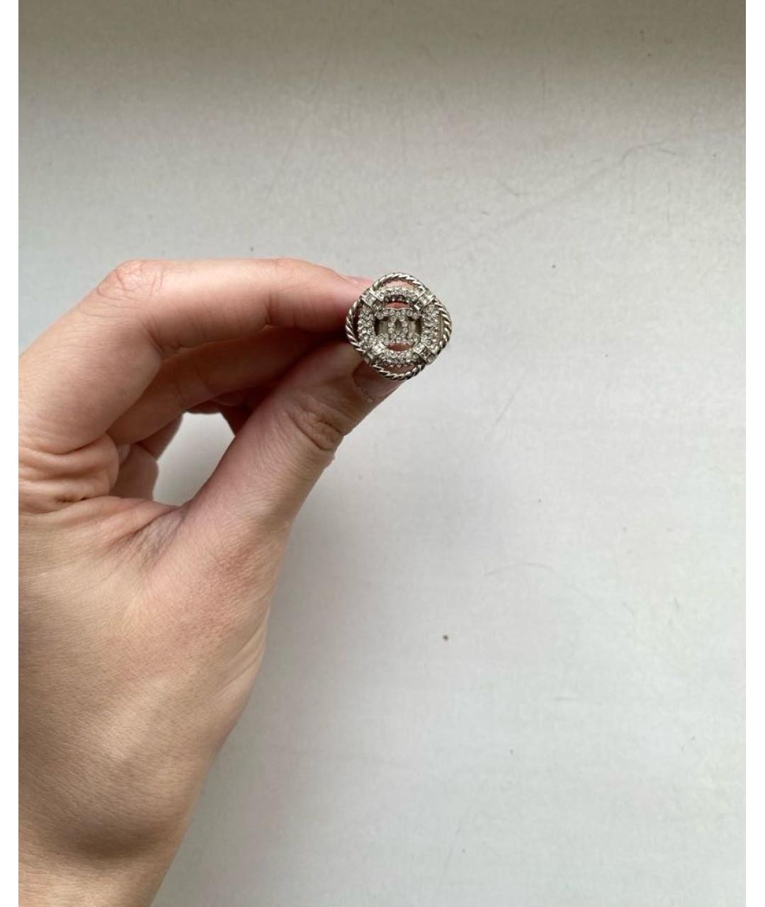 CHANEL Серебряное металлическое кольцо, фото 4