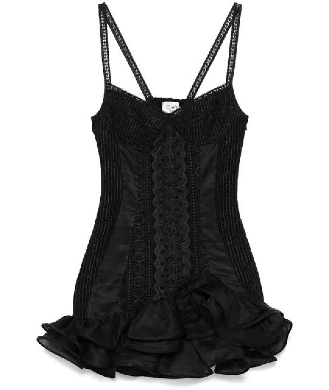 CHARO RUIZ Черное повседневное платье, фото 1