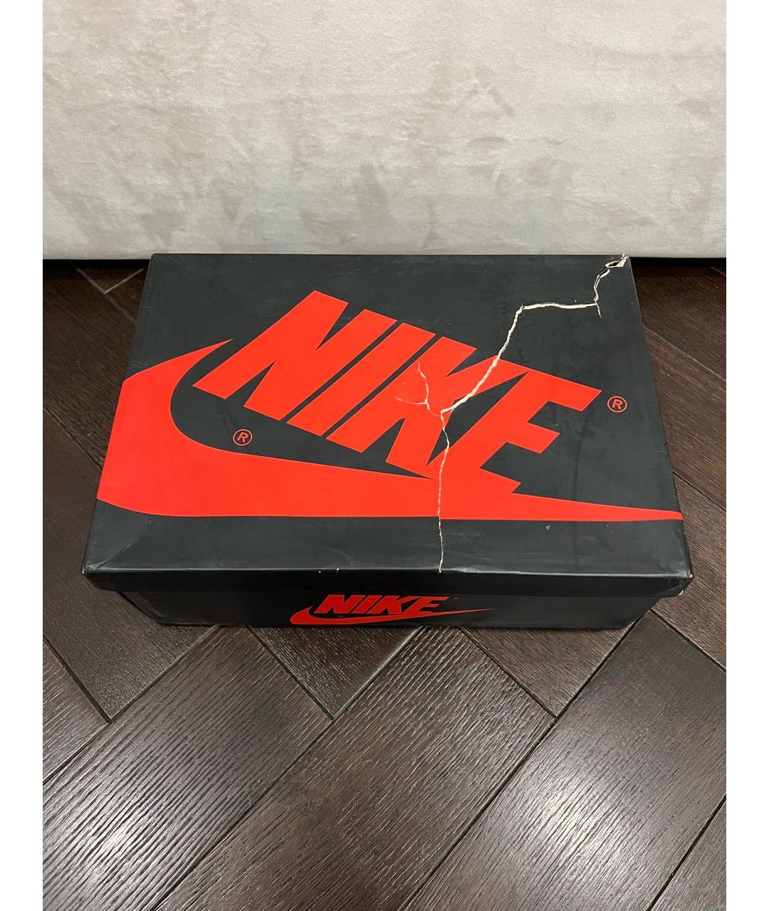 JORDAN Белые кожаные высокие кроссовки / кеды, фото 6