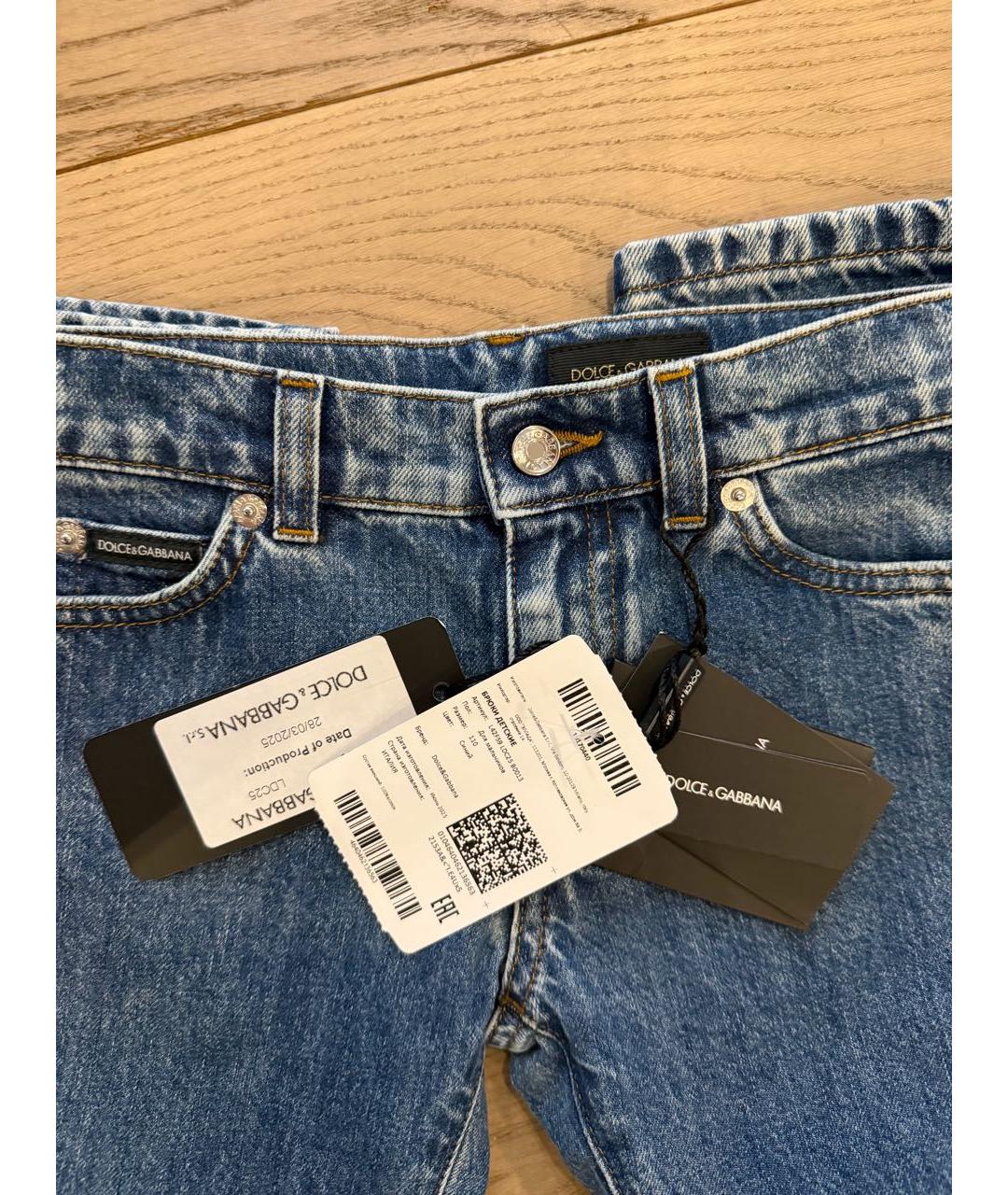 DOLCE&GABBANA Синие деним детские джинсы, фото 3