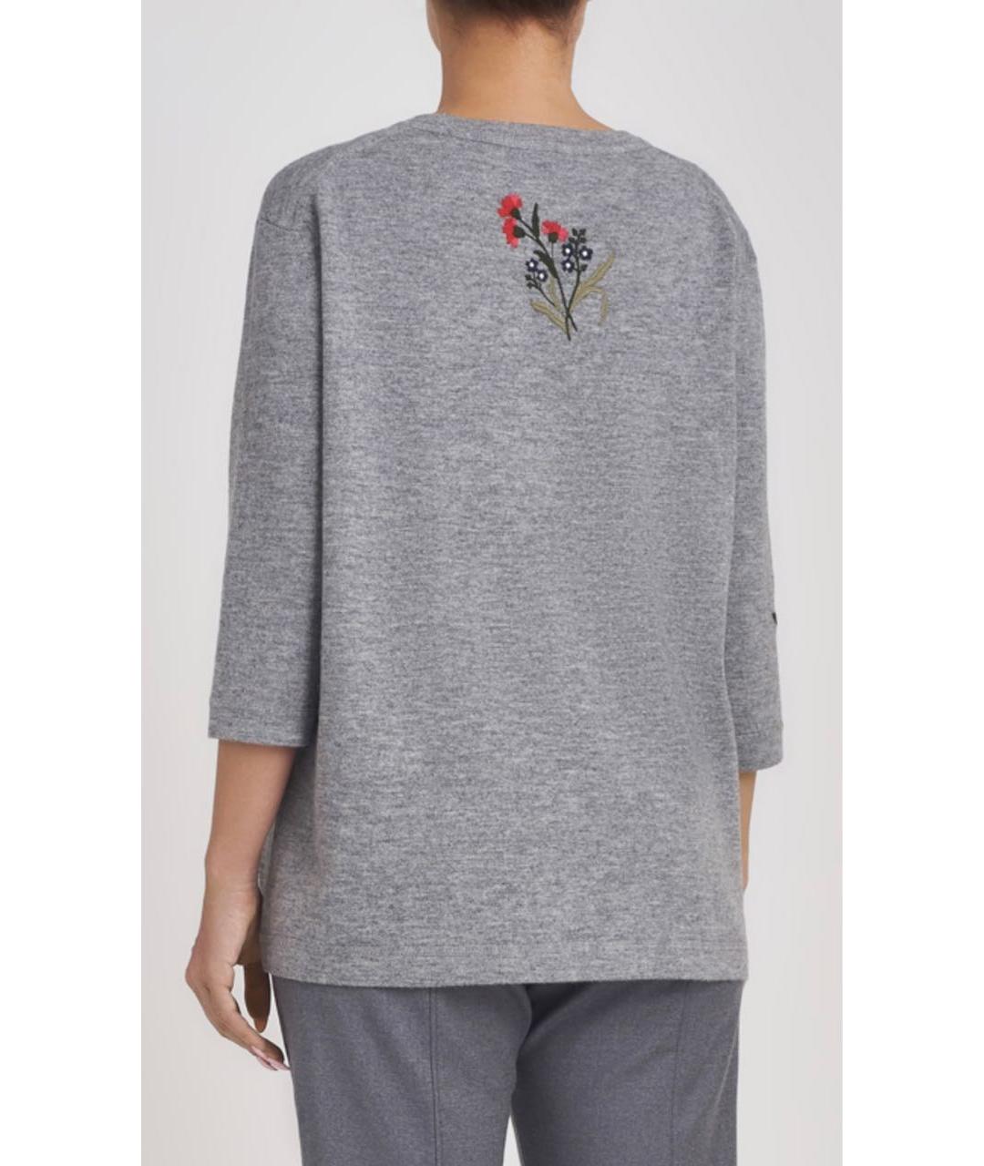 BOGNER Серый кашемировый джемпер / свитер, фото 3