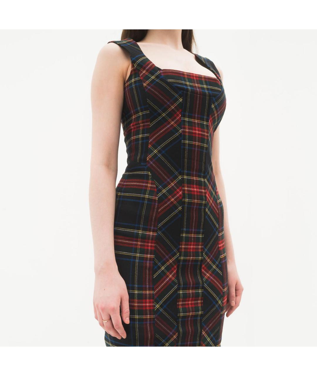 DOLCE&GABBANA Мульти шерстяное платье, фото 8