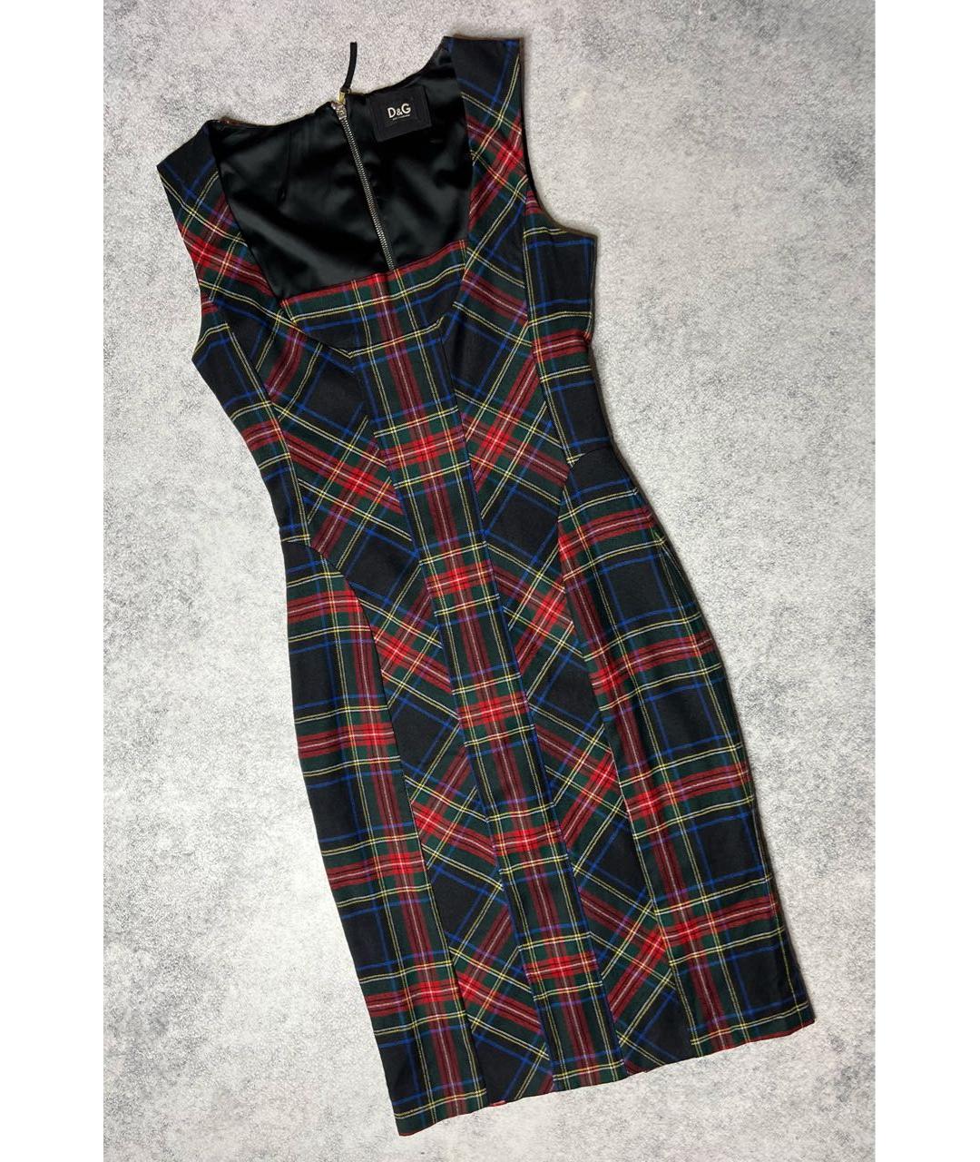 DOLCE&GABBANA Мульти шерстяное платье, фото 9