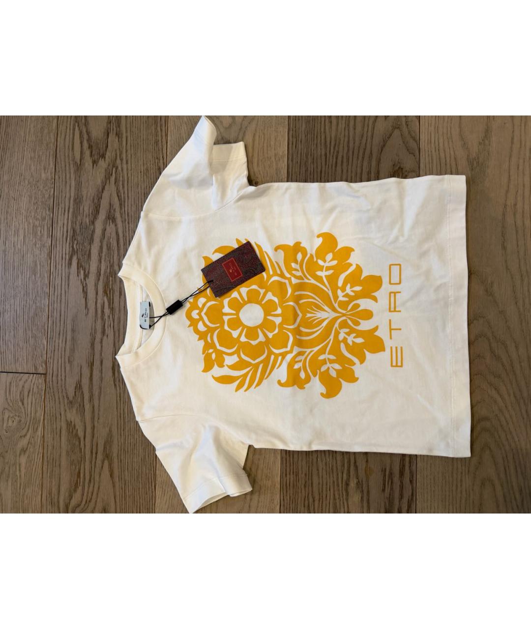 ETRO Белая хлопковая детская футболка, фото 4