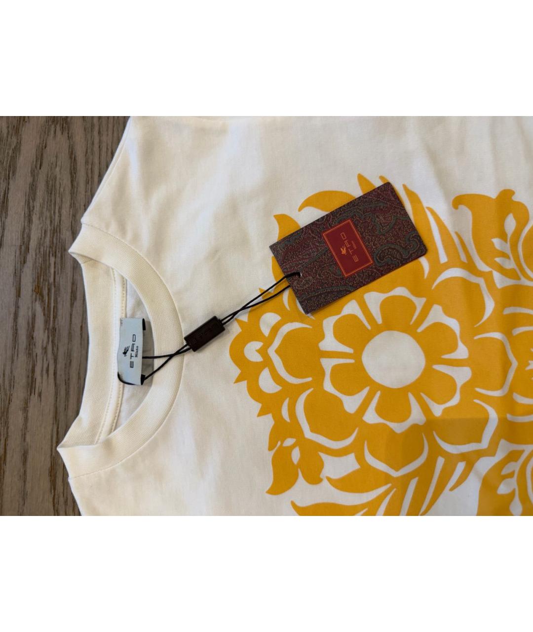 ETRO Белая хлопковая детская футболка, фото 3