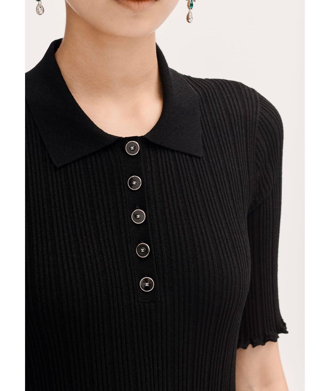 CHANEL Черное повседневное платье, фото 2