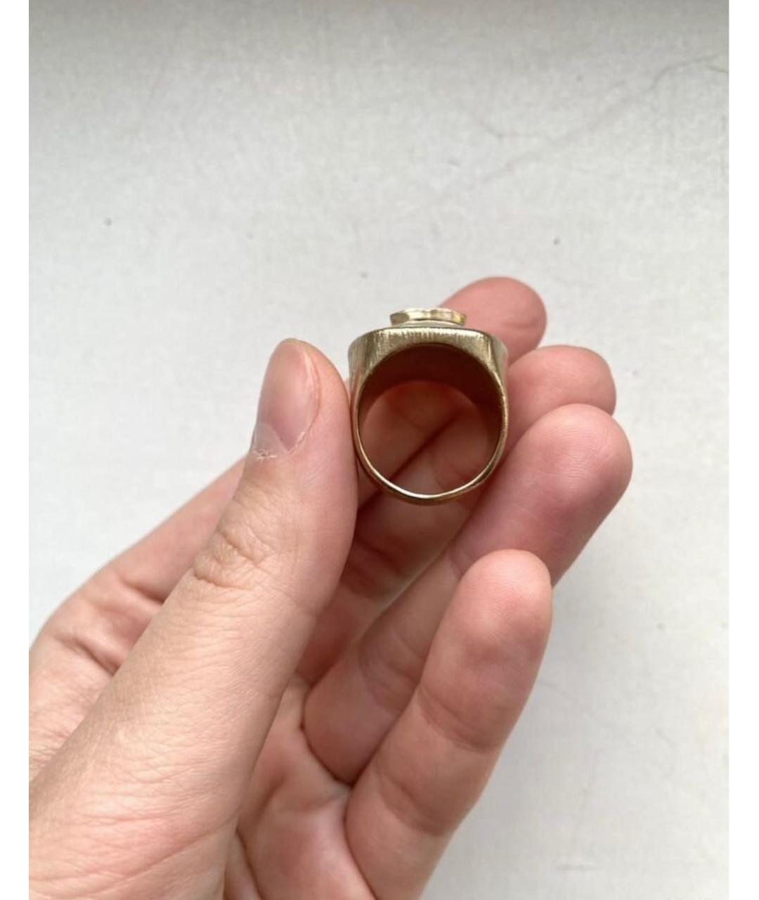 CHANEL Золотое металлическое кольцо, фото 4