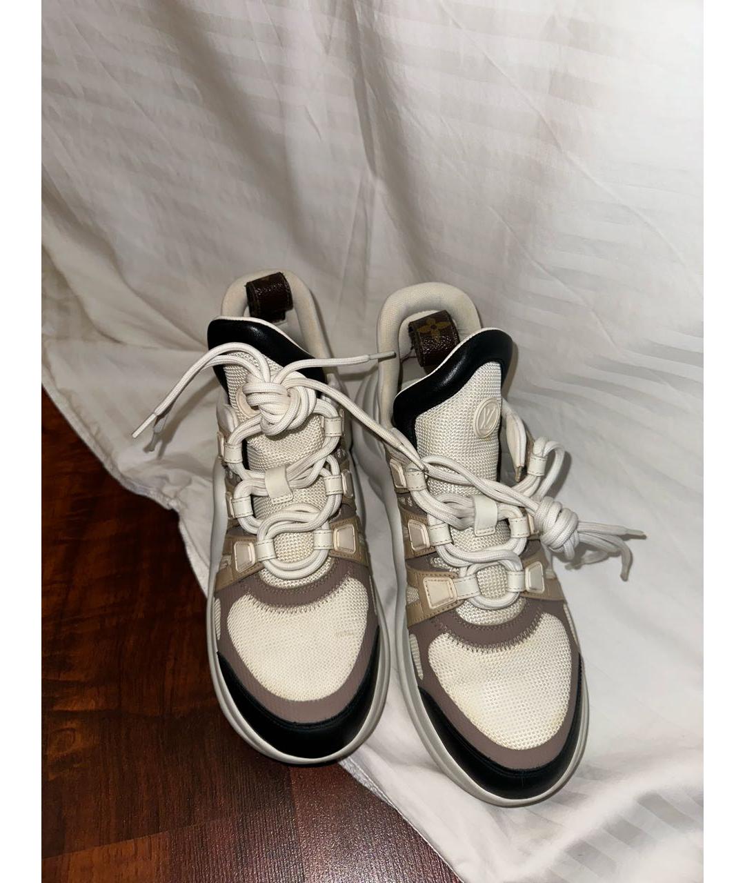 LOUIS VUITTON Белые текстильные кроссовки, фото 3