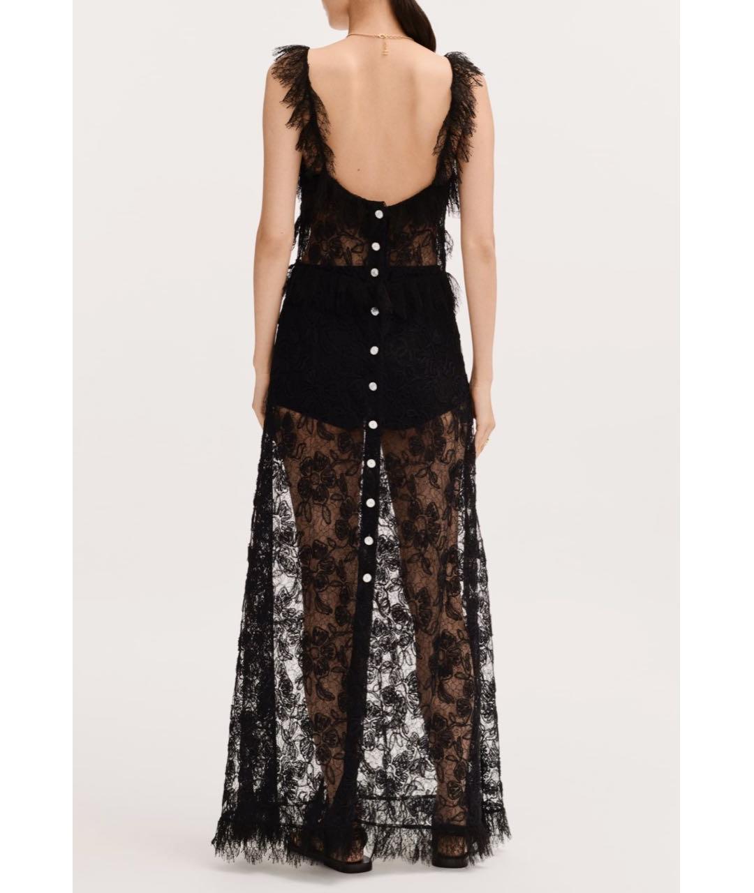 CHANEL Черное кружевное вечернее платье, фото 2